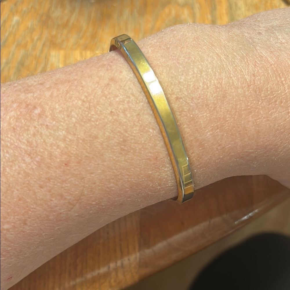 Gold-Tone Triple Gold Plated Monet Bangle Cuff Bracelet